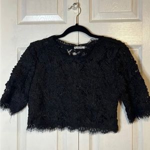 San joy BLACK CROP TOP SIZE S